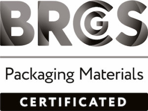 BRCGS logo - packagining materials certified
